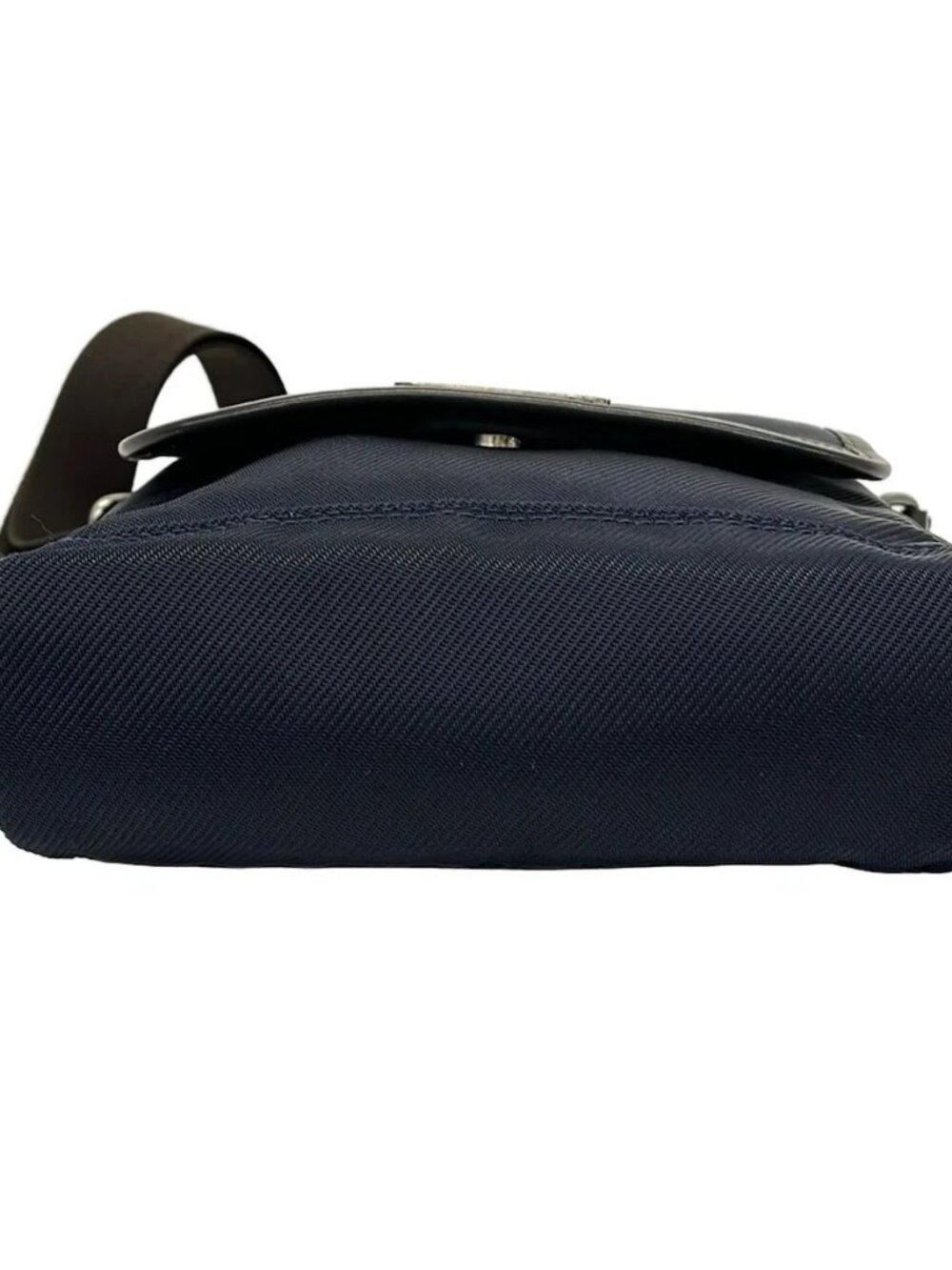 Burberry Black Label D1142-100-28 Dark Brown Navy Dark Green Nylon Leather - Picture 5 of 12